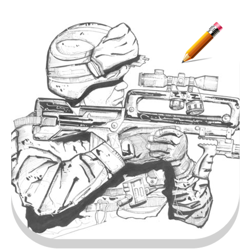 How To Draw Army icon