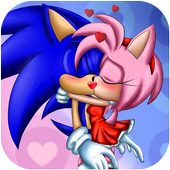 Sonic and Amy Kissing Game icon