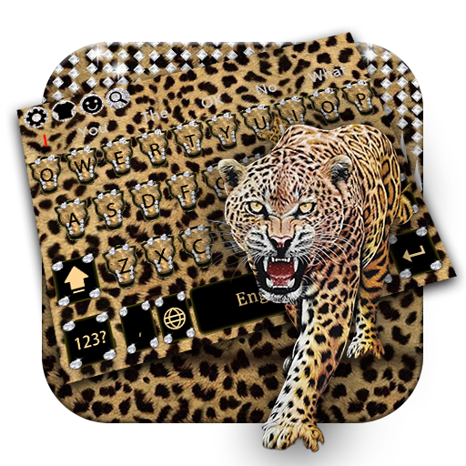 sexy leopard print cheetah diamond keyboard icon