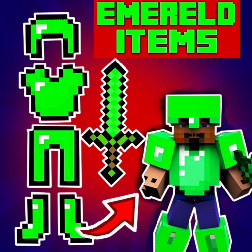 Emerald Items Mods for Minecraft PE ⛏ Addon MCPE icon