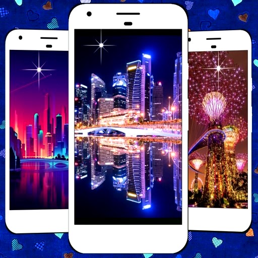 Singapore Night Live Wallpaper icon