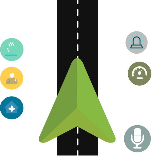 GPS Navigation Route tracker icon