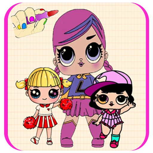 How to draw a surprise cute doll أيقونة