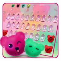 Kawaii Fluffy Teddy Bear Keyboard Theme on 9Apps