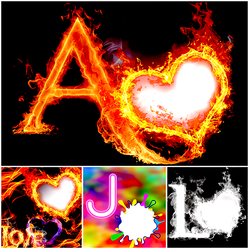 3d Fire Text : Smoke Fire Text Photo Frame Effect icon