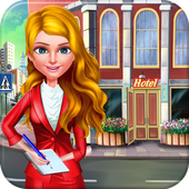 Girls Hotel Room Cleaning Hostess Game icon