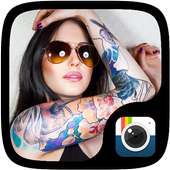 CAMERA TATTOO STICKER (FREE) on 9Apps