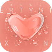 Rose Gold Heart Theme&amp;Emoji Keyboard أيقونة