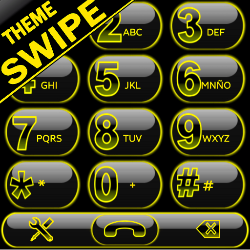 THEME SWIPE DIALER GLOW YELLOW icon