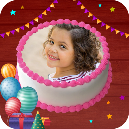 Birthday Cake Editor with Name &amp; Photo Frames 2020 icon
