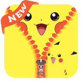 Pika Zipper Lock Screen icon