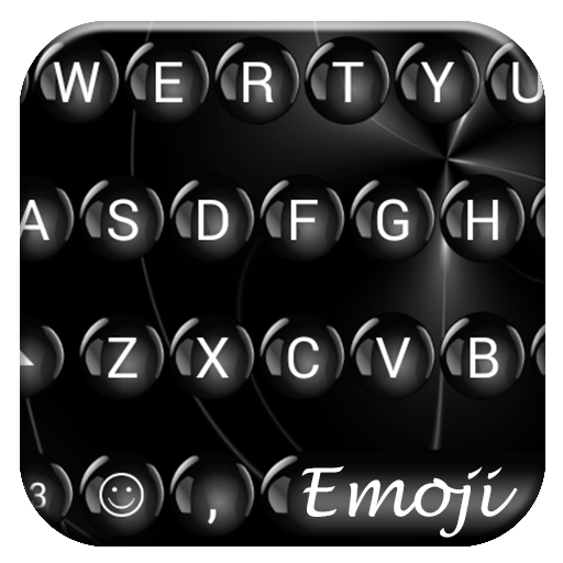 Spheres Black Emoji Keyboard icon