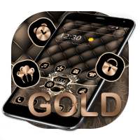 Gold Leather Crown Luxury Theme on 9Apps