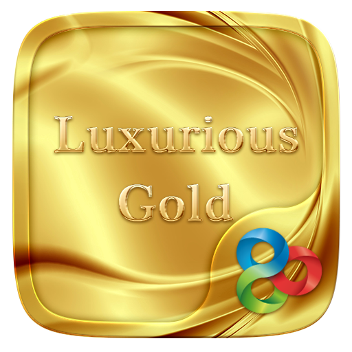 Luxurious Gold Go Launcher Theme أيقونة