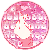 Klawiatura Cute Finger Love Heart icon
