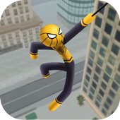 Spider Stick Hero Rope Vice City icon