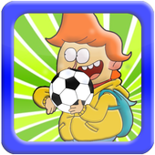 Olly play football soccer icon