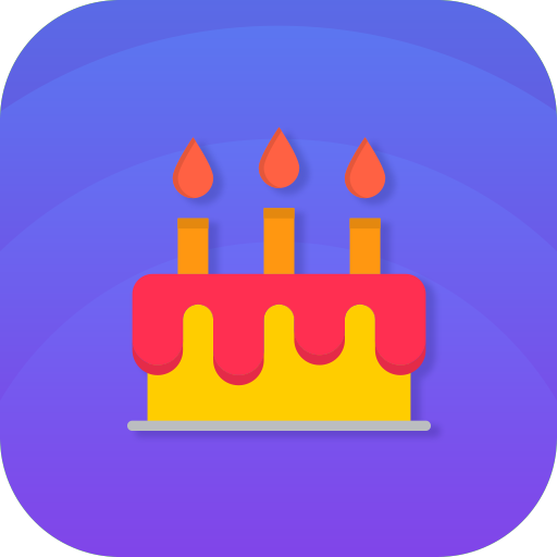 Birthday invitation card maker icon