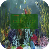 Aquarium Digital Clock icon