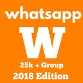 Whatsapp Group Link 2018, 25k  Groups For Whatsapp icon