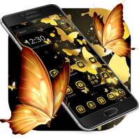 Gold Black Butterfly Theme on 9Apps