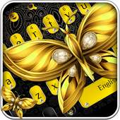 Golden Luxury European Butterfly Keyboard on 9Apps