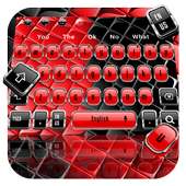 Glossy Red and Black Keyboard on 9Apps