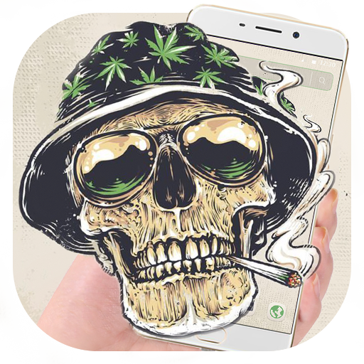 Smoking Warrior Helmet Skull Theme icon