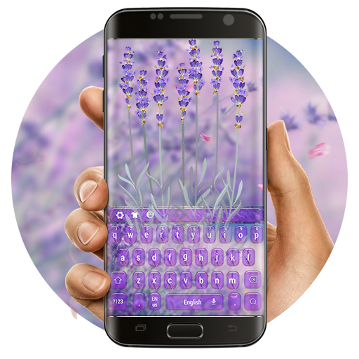 Purple Lavender Love Keyboard icon