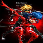 Free Lady Bug &amp; Cat Noir Lock Screen icon