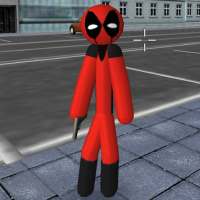 Flying Hero Spider- Rope Hero Stickman Crime City