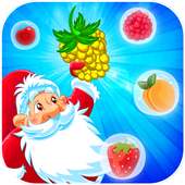 Christmas Santa Fruit Shooter: Bubble shoot