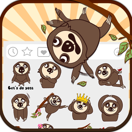 ملصقات ايموجي Jolly Sloth Life أيقونة