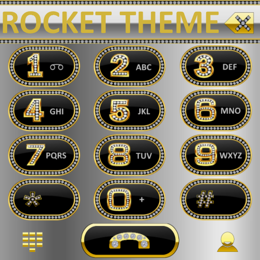 Theme silver diamon RocketDial icon