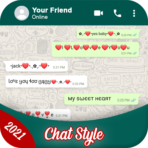 Chat Styles: Stylish Fonts &amp; Keyboard for WhatsApp icon