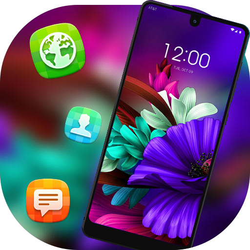 Colorful Flower Bling theme for Galaxy J7 Max icon