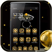 Gold Theme black gold diamond icon