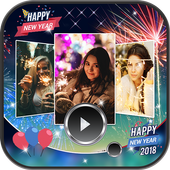 New Year Video Maker Photos With Song icon