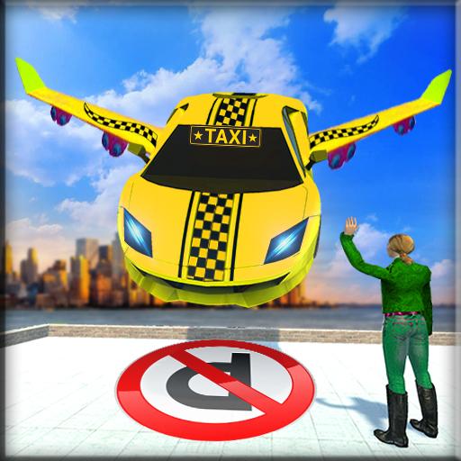 Real Flying Taxi Car Simulator Driving Games icon