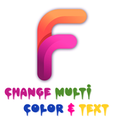 Change Multi Color - Text For Facebook,Dark Theme icon