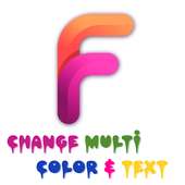 Change Multi Color - Text For Facebook,Dark Theme
