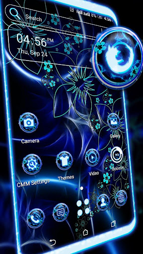 Dark Blue Fractal Launcher screenshot 1