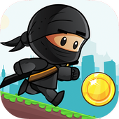 Talking Super Ninja Run Gold icon