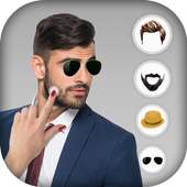 Man Photo Editor : Beard,Mustache,Hair,Goggles,Cap on 9Apps