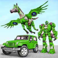 Cheval jeux jeep robot - jeu de voiture robot