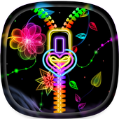 Neon Zipper Lock Screen icon