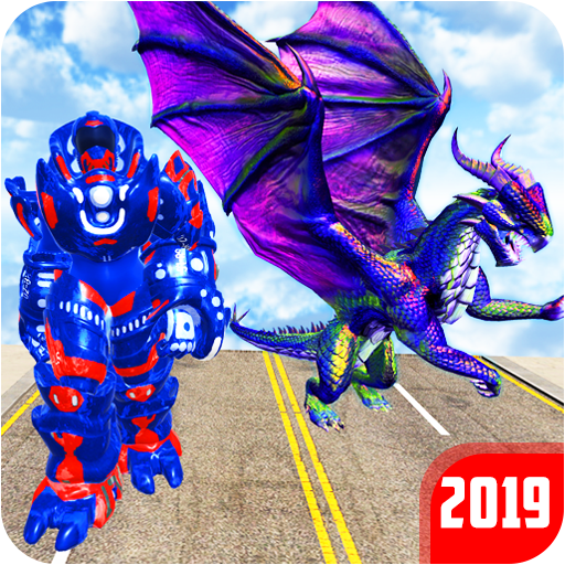 Grand US Dragon Robot Battle 3D icon
