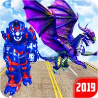 Grand US Dragon Robot Battle 3D