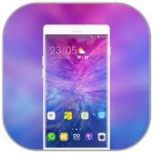 Theme for space galaxy samsung note9 icon