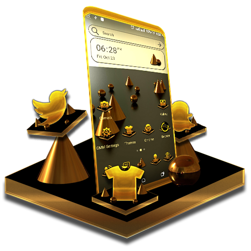 Metallic 3D Theme icon